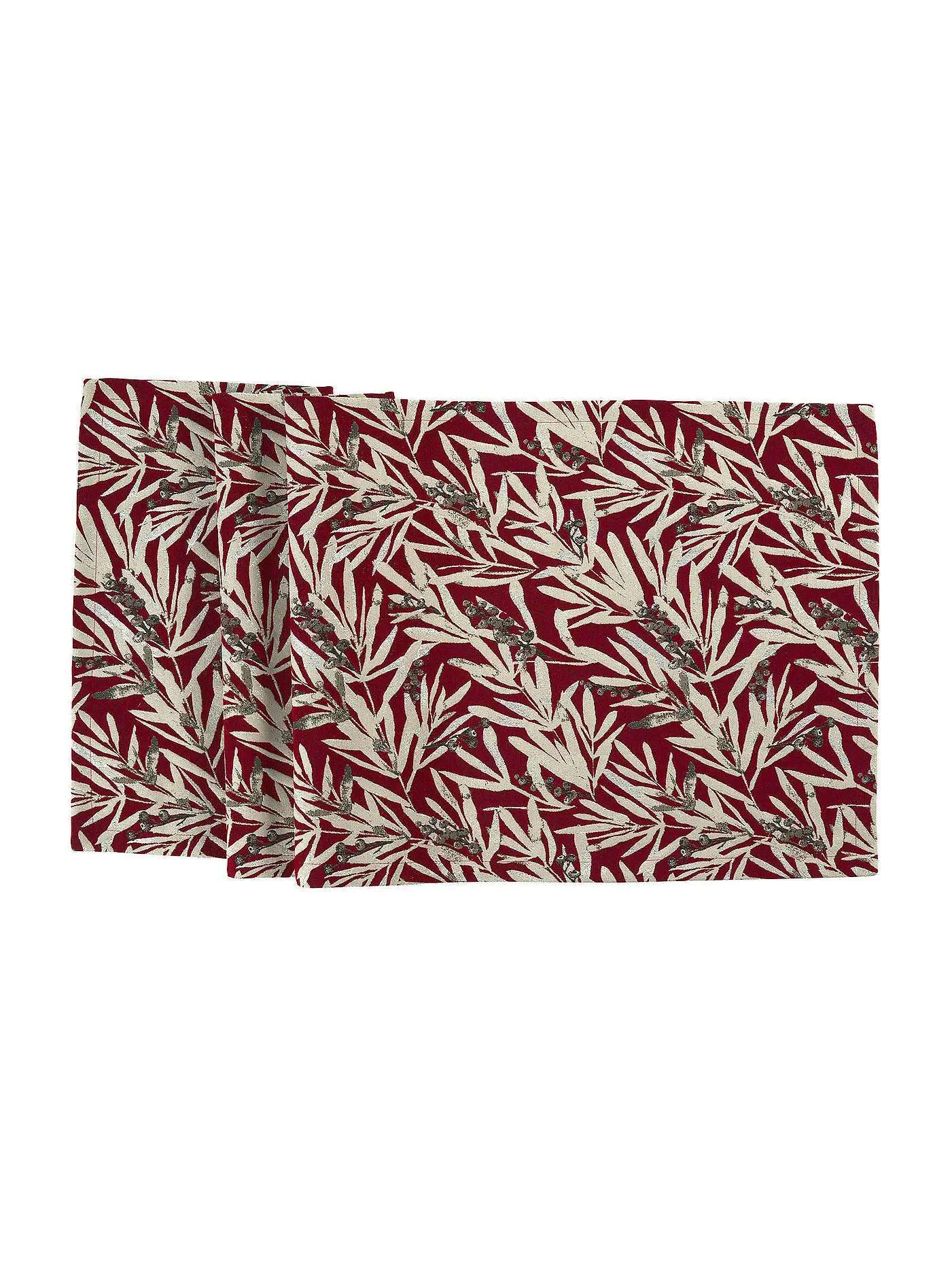 SANDER | Weihnachtsläufer JESSI 50x140cm Black | dunkelrot